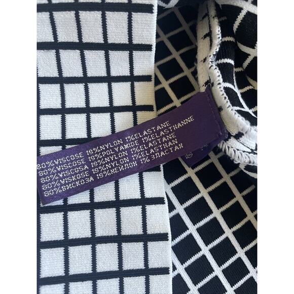 Ralph Lauren Collection Purple Label Mini Dress Long Sleeve Mock Neck Runway S - Picture 15 of 15